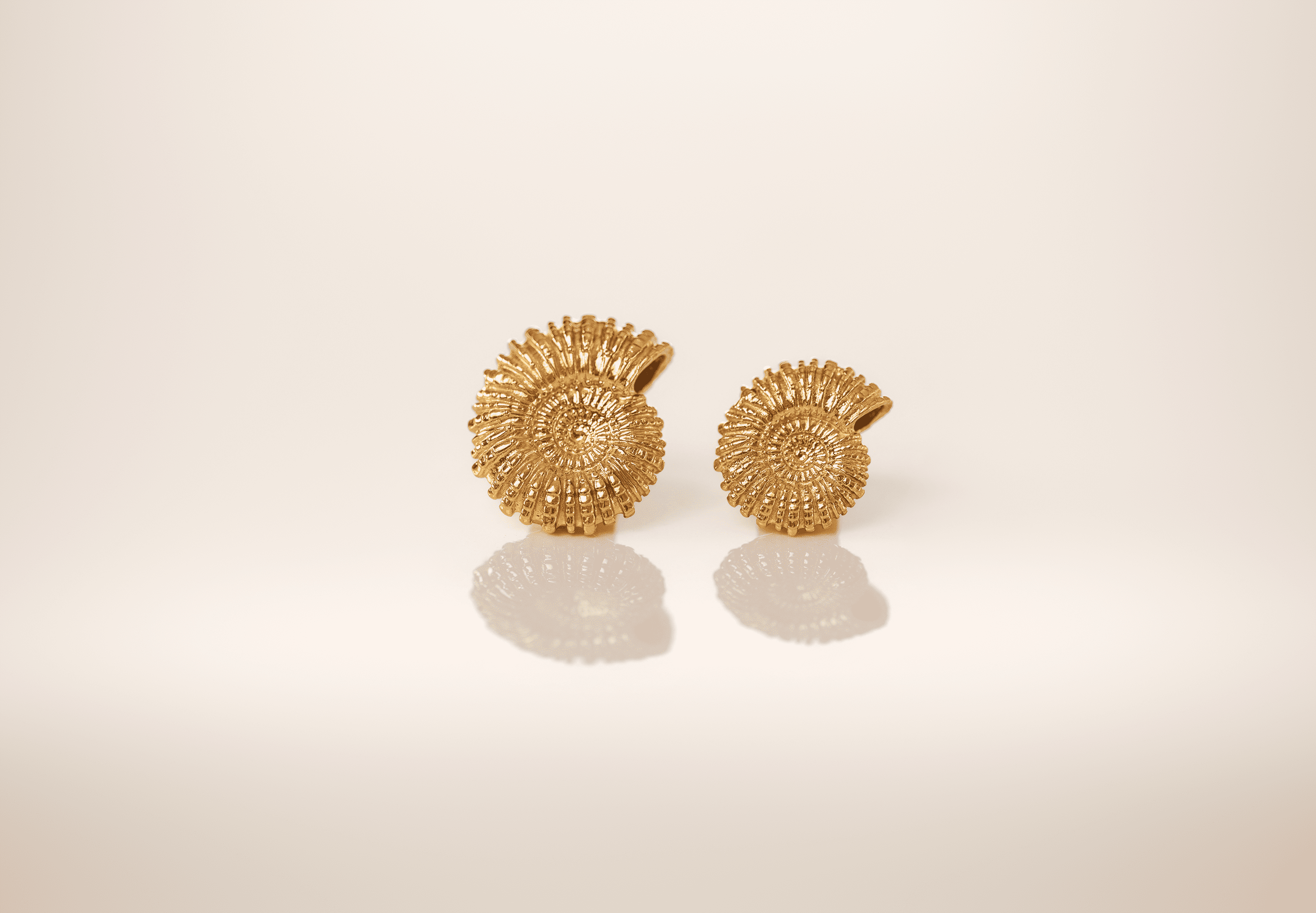 Ammonite Pendant Jewelry Design | 24k Gold | .9999 Fine Gold