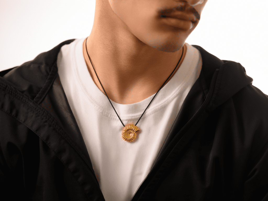 Ammonite Pendant Jewelry Design | 24k Gold | .9999 Fine Gold - Image 5