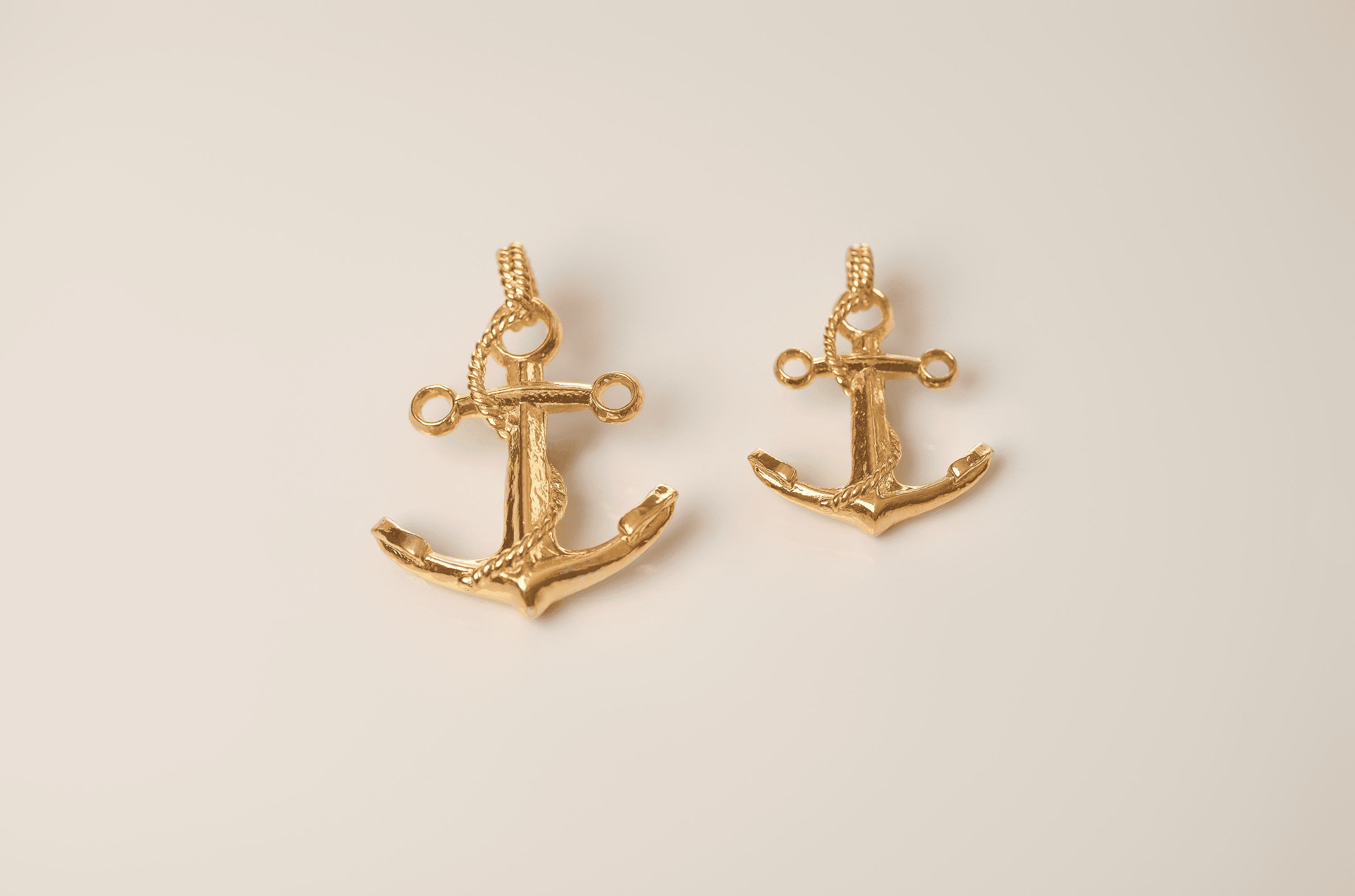 Anchor Pendant Jewelry Design | 24k Gold | .9999 Fine Gold