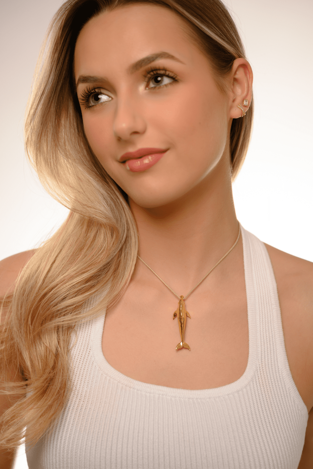 Dolphin with Ball Jewelry Pendant Design | 24k Gold | .9999 Fine Gold - Image 4
