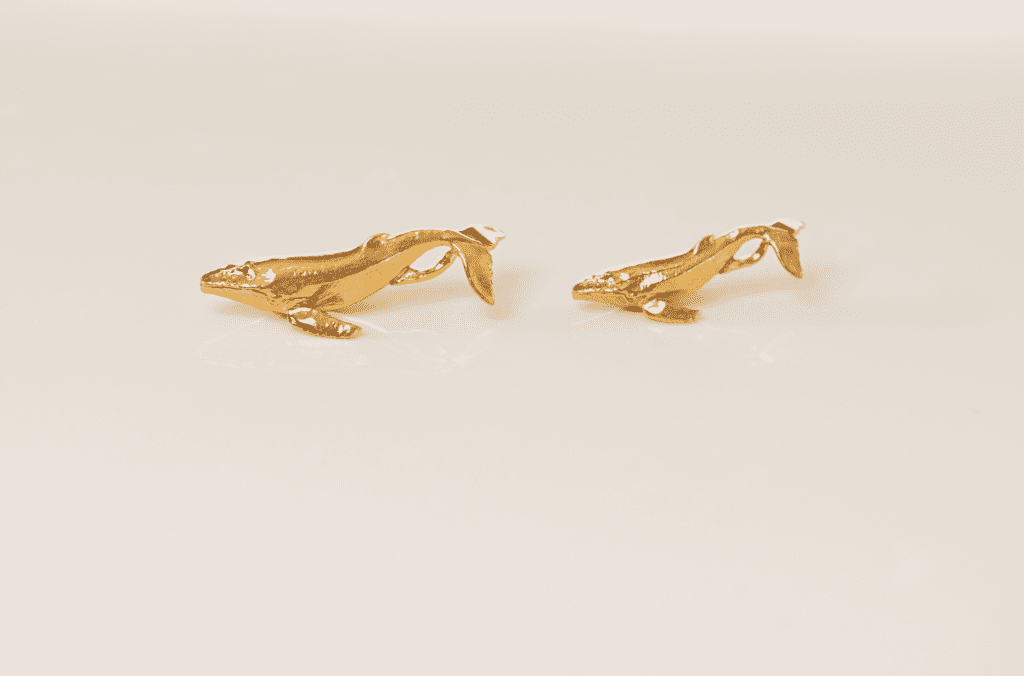 Humpback Whale with Suckerfish Pendant Jewelry Design | 24k Gold | .9999 Fine Gold - Image 4