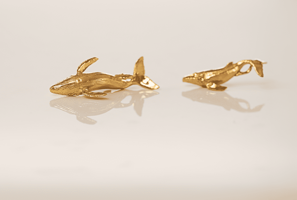 Humpback Whale with Suckerfish Pendant Jewelry Design | 24k Gold | .9999 Fine Gold - Image 5