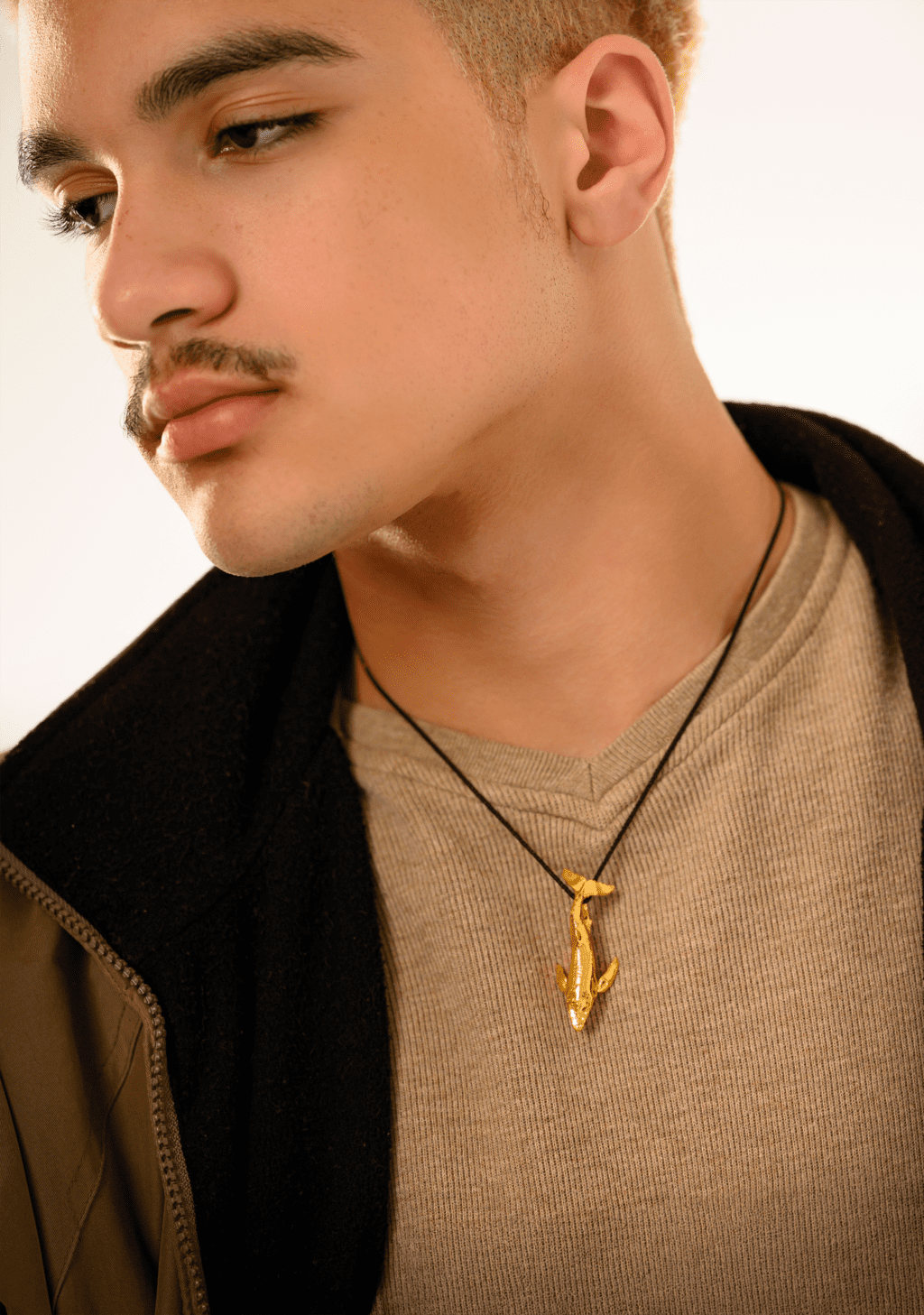 Humpback Whale with Suckerfish Pendant Jewelry Design | 24k Gold | .9999 Fine Gold - Image 6