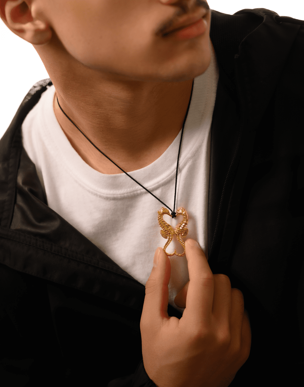 Kissing Sea Horse Pendant Jewelry Design | 24k Gold | .9999 Fine Gold - Image 5