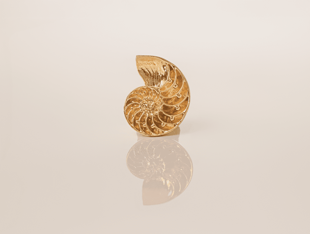 Sliced Nautilus Pendant Jewelry Design | 24k Gold | .9999 Fine Gold - Image 5