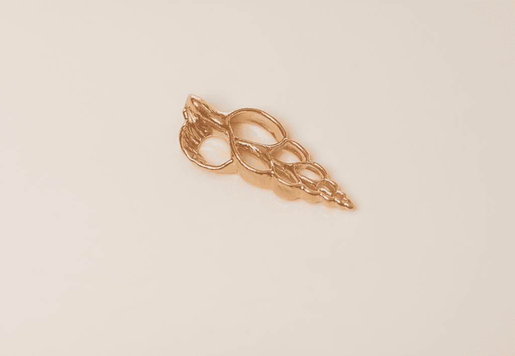 Sliced Shell Pendant Jewelry Design | 24k Gold | .9999 Fine Gold - Image 3
