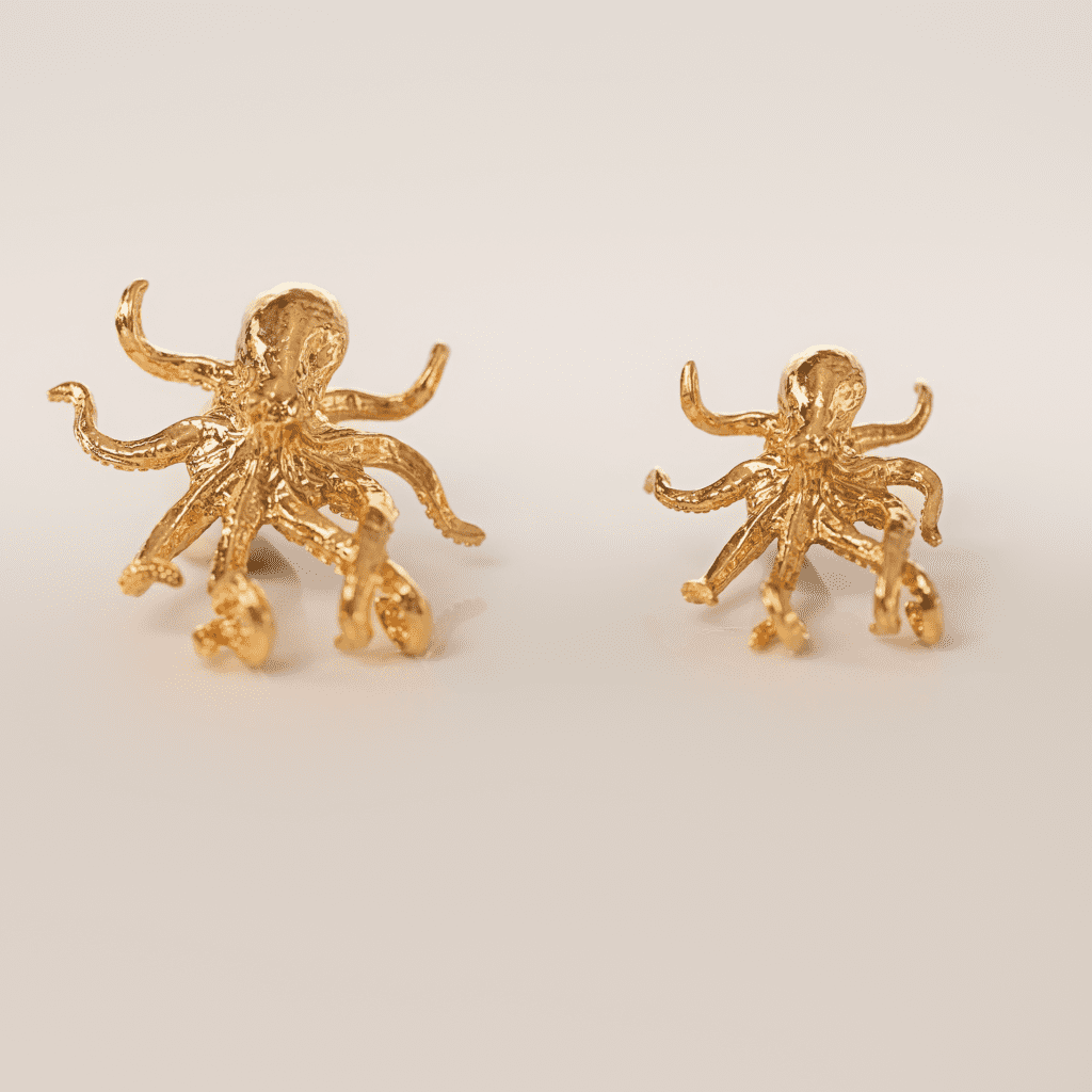 Octopus Jewelry Pendant Design | 24k Gold | .9999 Fine Gold