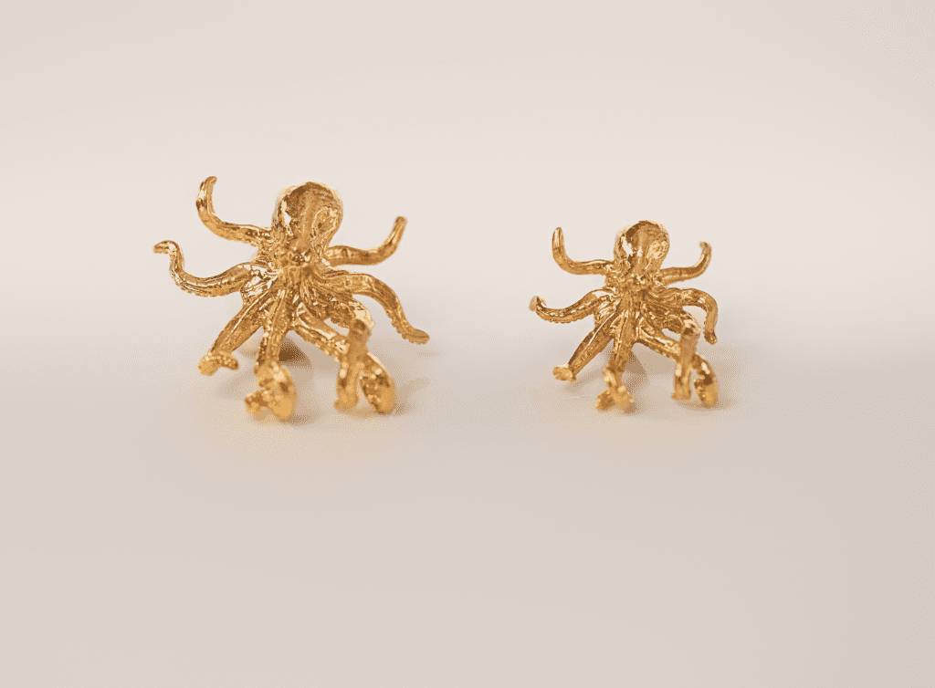 Octopus Jewelry Pendant Design | 24k Gold | .9999 Fine Gold