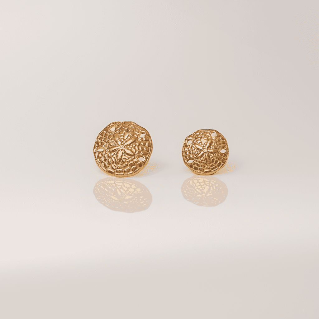 Sand Dollar Jewelry Pendant Design | 24k Gold | .9999 Fine Gold