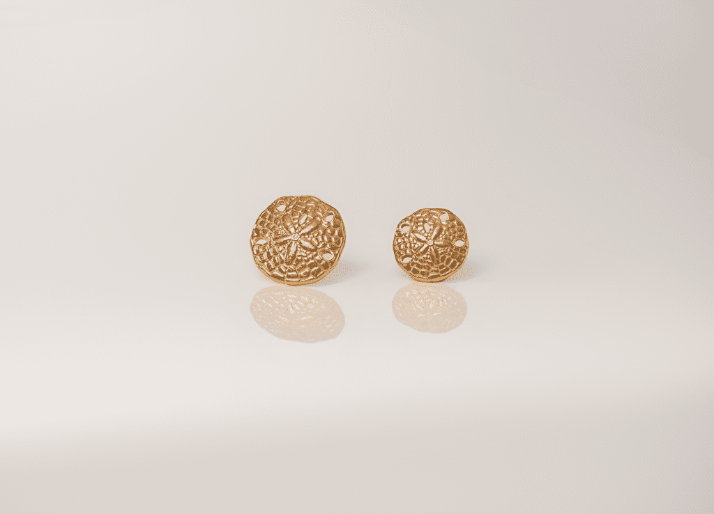 Sand Dollar Jewelry Pendant Design | 24k Gold | .9999 Fine Gold