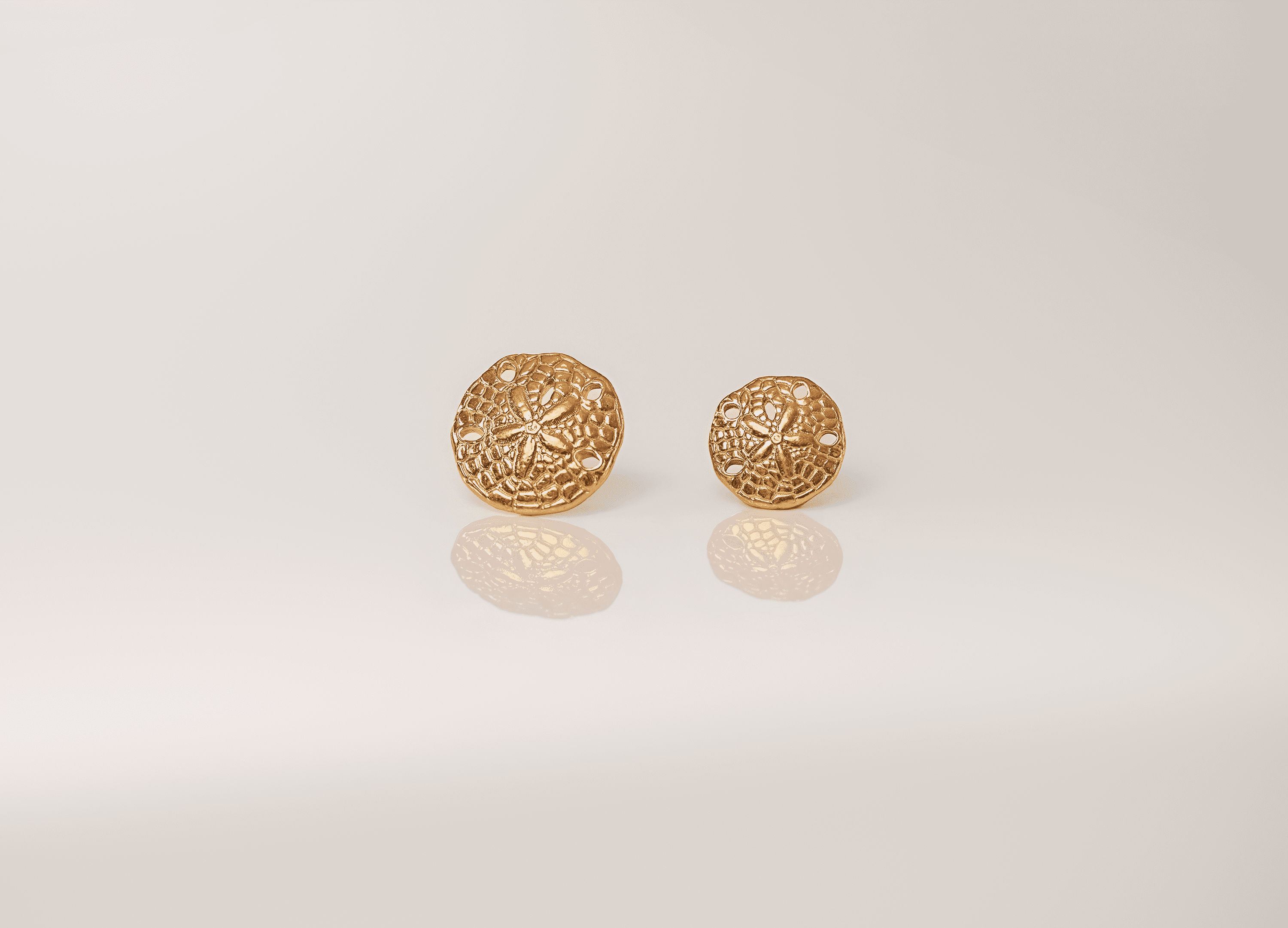 Sand Dollar Jewelry Pendant Design | 24k Gold | .9999 Fine Gold