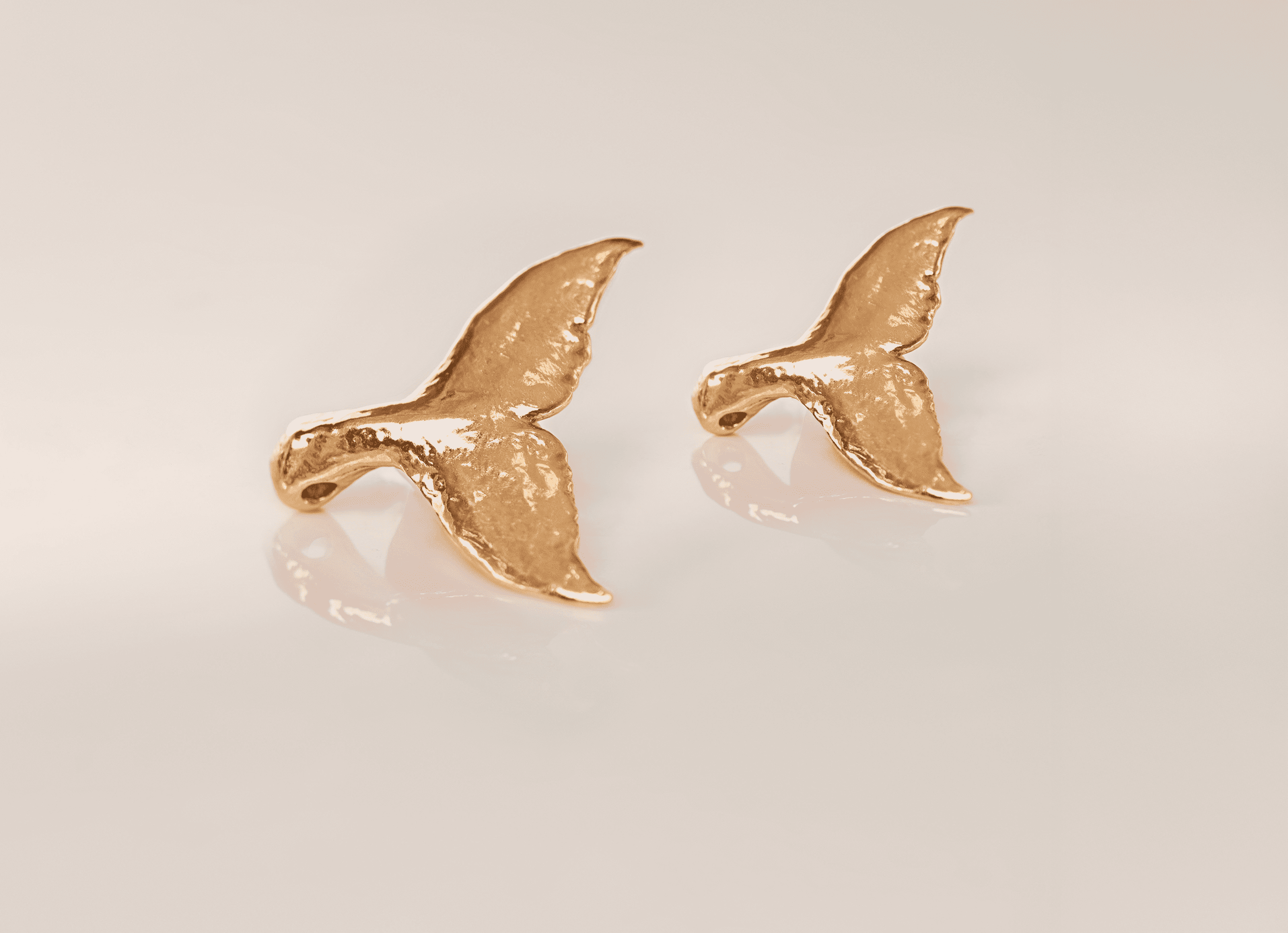 Whale Tail Pendant Jewelry Design | 24k Gold | .9999 Fine Gold