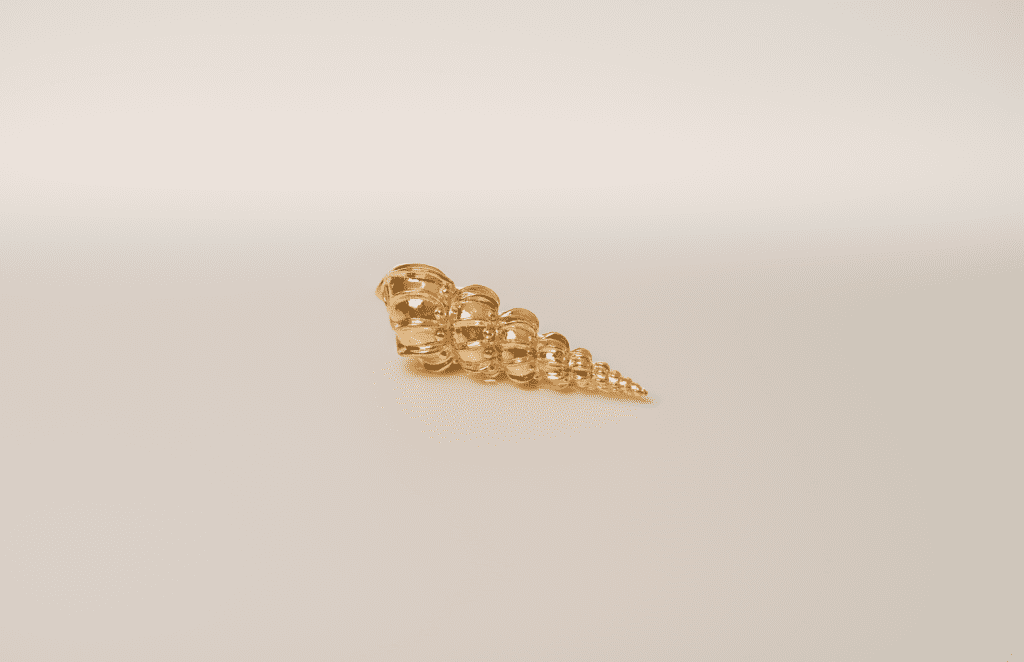 Spiral Shell Pendant Jewelry Design | 24k Gold | .9999 Fine Gold - Image 3