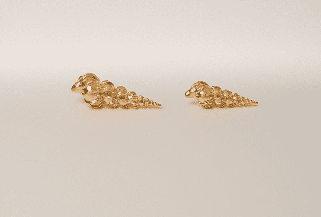 Spiral Shell Pendant Jewelry Design | 24k Gold | .9999 Fine Gold